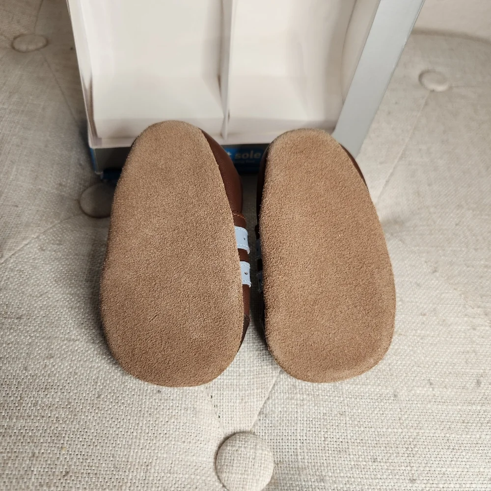 Bobux brown leather moccasins